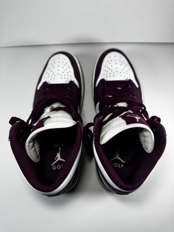 Nike Air Jordan 1 High Golf Bordeaux White Silver DQ0660-103 Men's Size 9.5