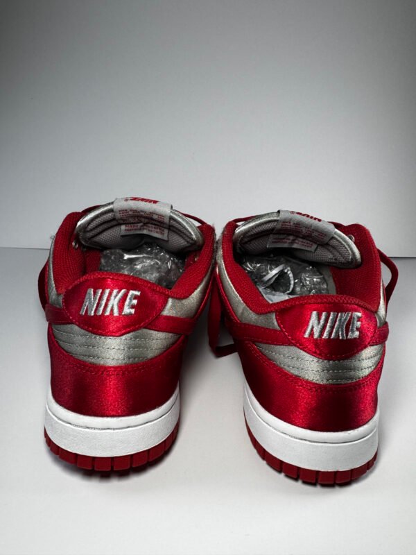 Nike Dunk Low Retro Premium Satin Team Red DX5931-001 Men's Size 9.5 (W 11)