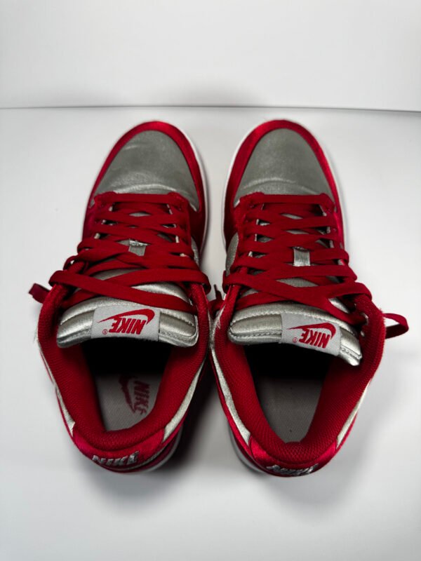 Nike Dunk Low Retro Premium Satin Team Red DX5931-001 Men's Size 9.5 (W 11)