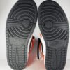 Jordan 1 Zoom Air CMFT Orange Black White Sneakers Men's Size 8.5