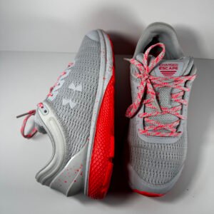Under Armour Charged Escape 3 Gray Red Running Shoes 3021966-106 Women's Size 8